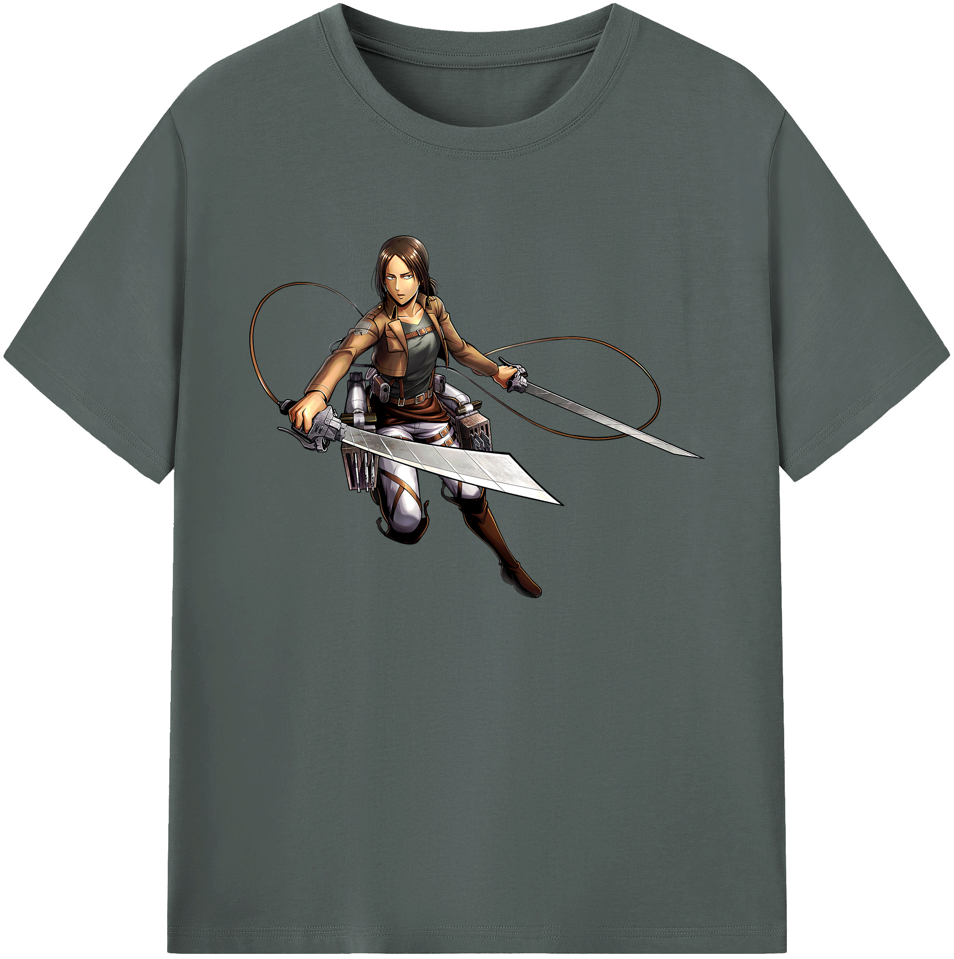 （画像用） 進撃の巨人 Attack on Titan 綿100％ メンズ半袖Tシャツ｜肌触りやわらか＆通気性